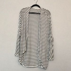 Striped thin cardigan